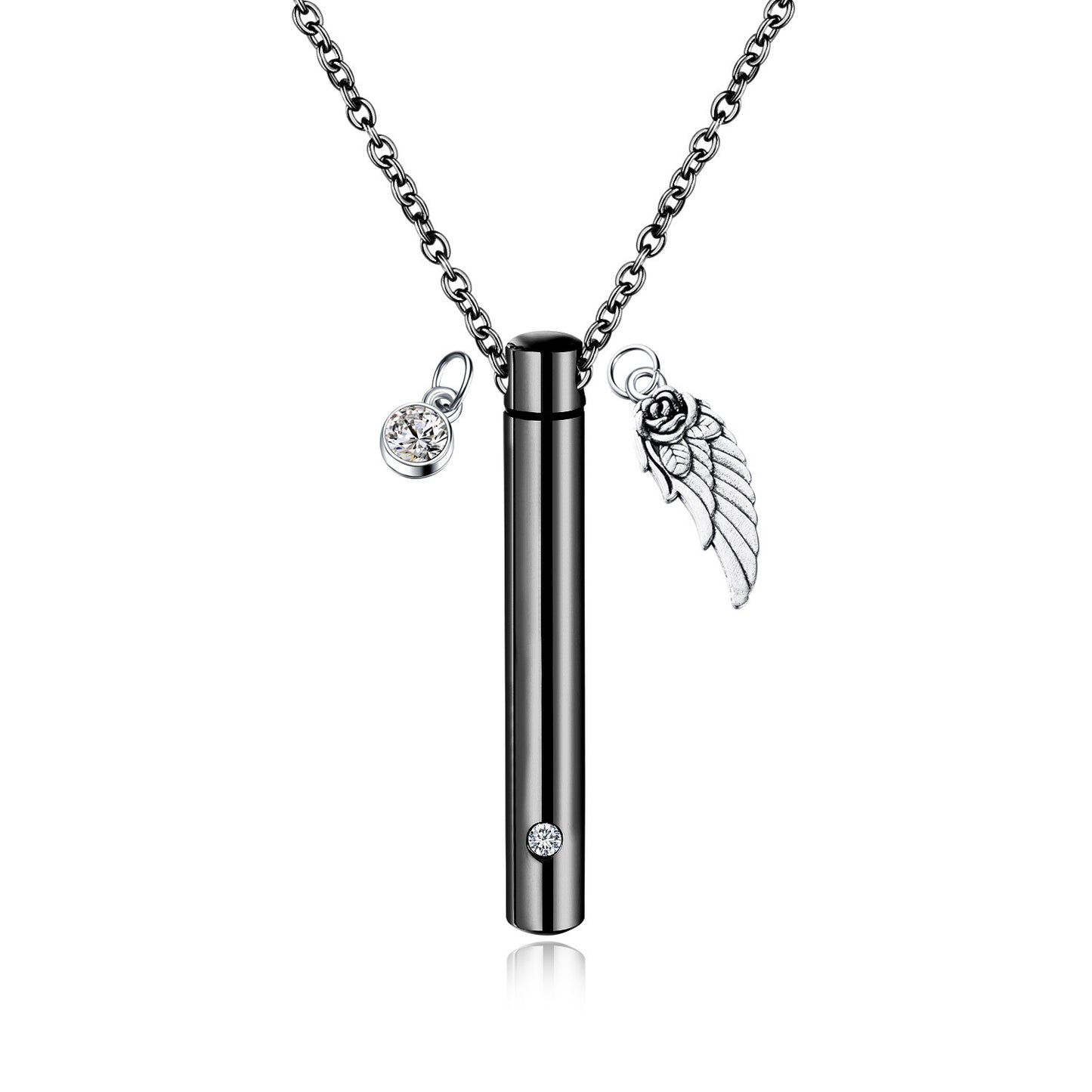 Creative Openable Stainless Steel Perfume Bottle Pendant H