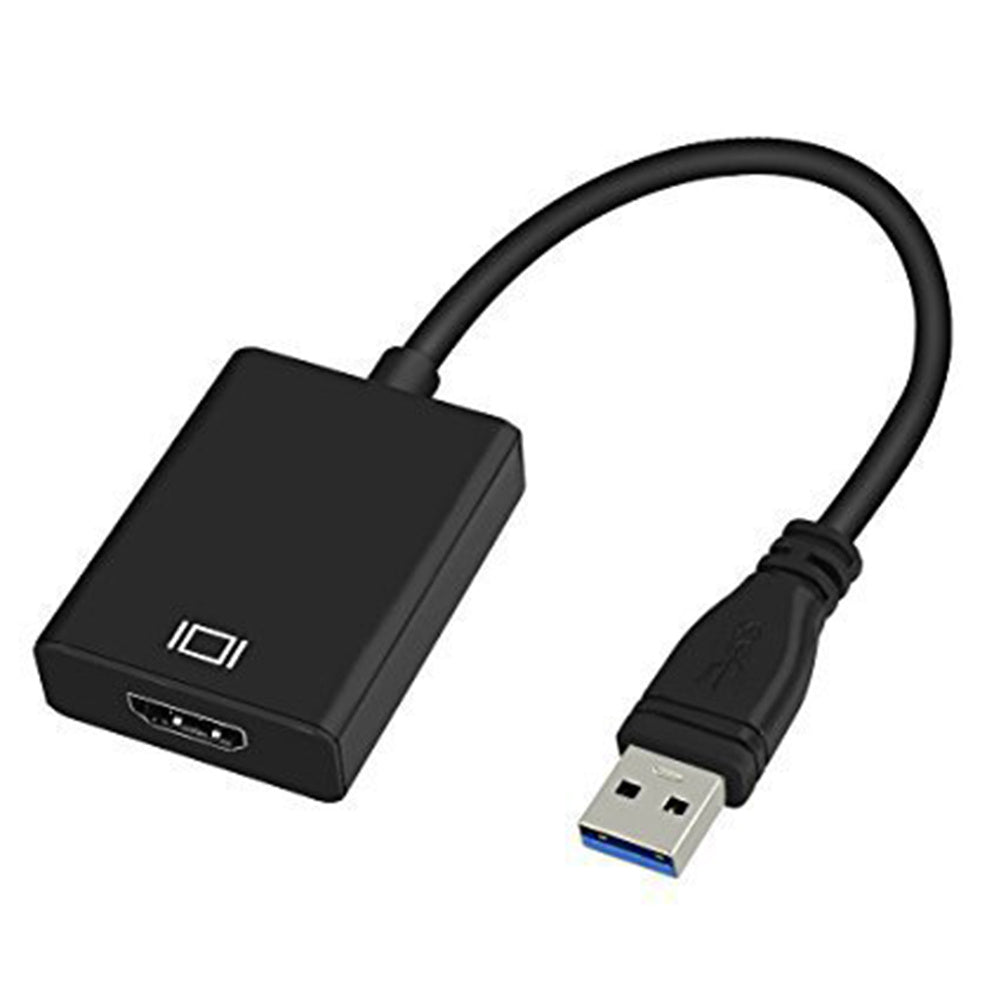 HDMI adapter cable HD drive-free converter cable Black