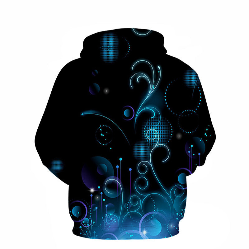 Digital Printed Sports Sweatshirt Hoodie Men And Women Couples Loose Baseball Uniforms