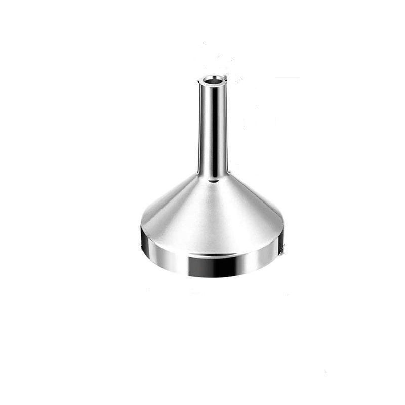 Metal Aluminum Mini Perfume Funnel Liquid Dispensing Tool 22x18cm silver