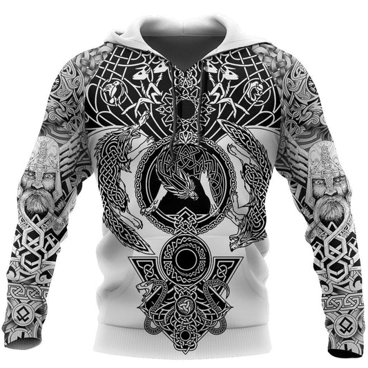 Viking Tattoo All-Over Print Hoodie