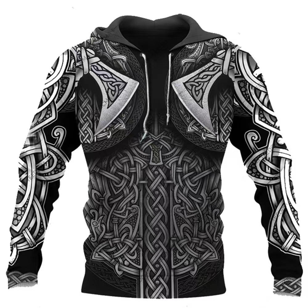 European And American 3D Sweater Digital Printing Hoodie