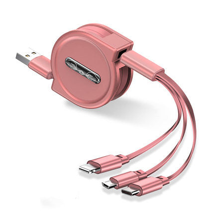 Telescopic charging cable Pink Ultimate