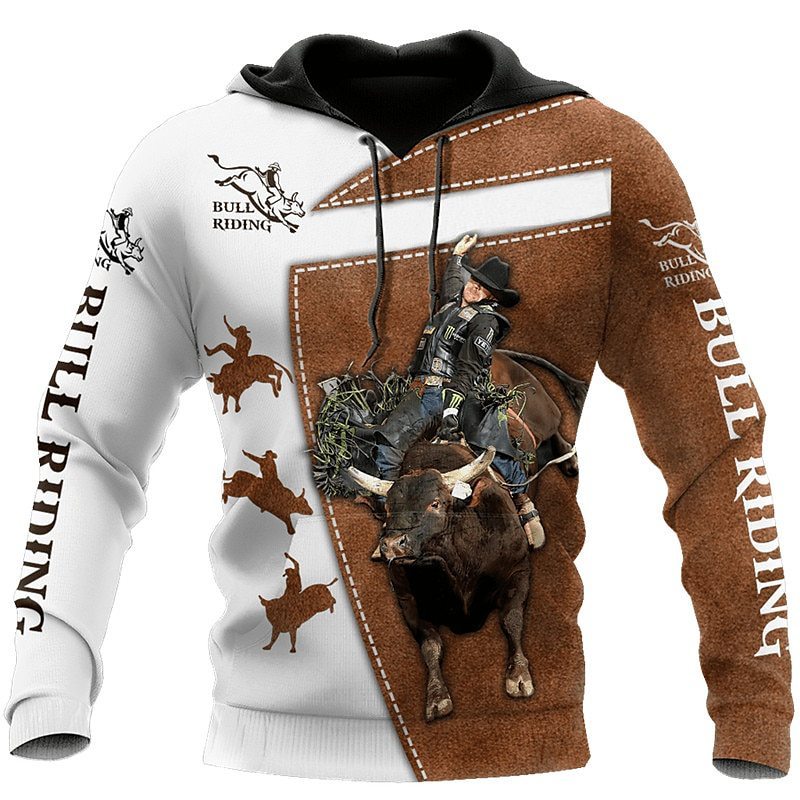 Men's Pullover Hoodie Bohemian Style