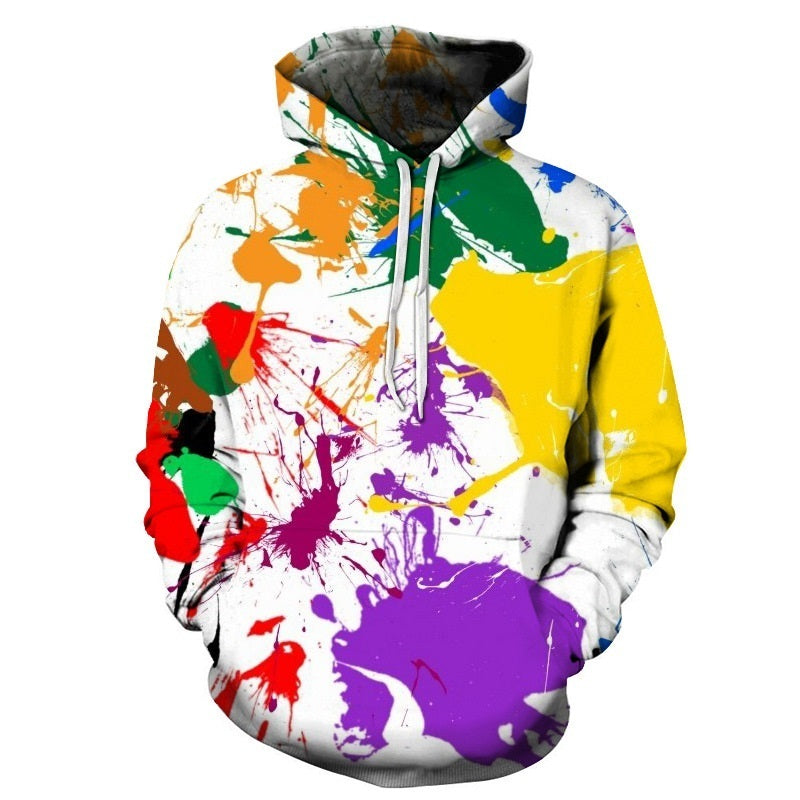 3D Spoof Smoking Male Hooded Sweater Creative Explosion Models Casual Men And Women Fashion Sweater 02