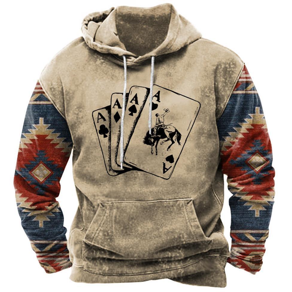 European And American Men's Street Printing Hoodie Wy01k2313q