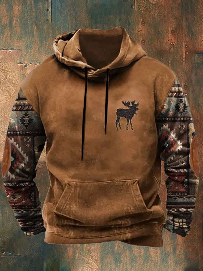 Men's Pullover Hoodie Bohemian Style 3h 5YYVP