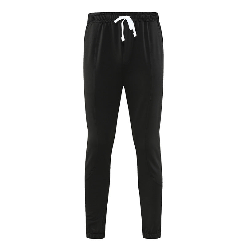 Fashion Solid Color Quick-drying Track Pants Men Black