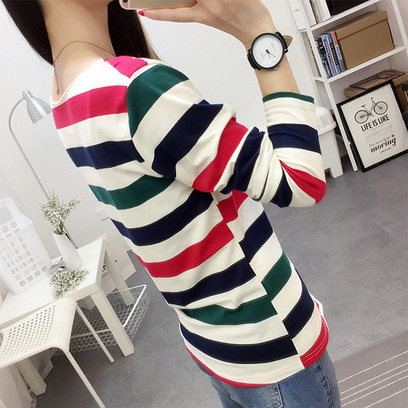 Korean Spring And Autumn Clothing T-shirt For Women