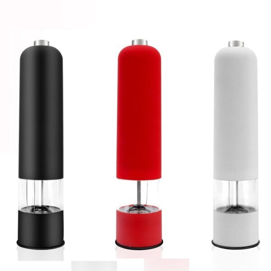 Electric Salt And Pepper Grinder 1Black 1White 1Red