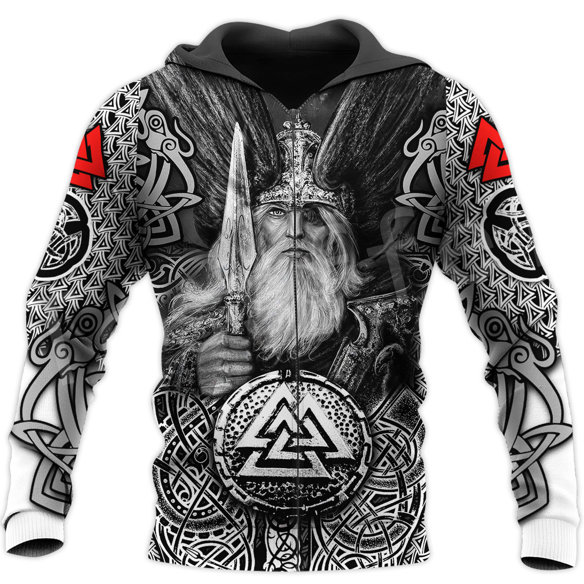 Anime Print Casual Zipper Sports Hoodie Men Zipper