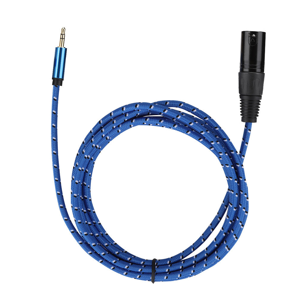 3 Meters 3.5mm Stereo Male to XLR Male Adapter Audio Cable Patch Cord Accessories as picture