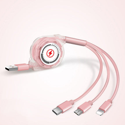 Telescopic charging cable Pink Upgrade