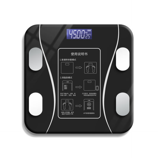 Usb Rechargeable Weight Scale Body Fat Scale Healthy Body Scale Black USB models