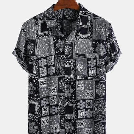 Short Sleeve Shirts Men's Printed Shirts