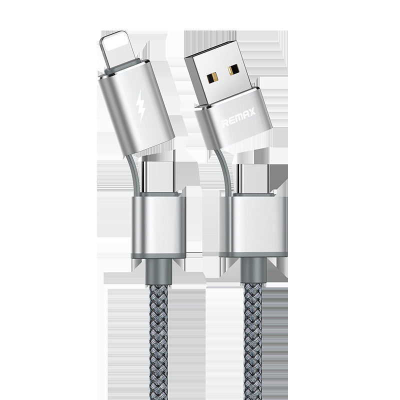 Braided Data Cable 1 meter Type-C Silver