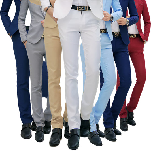 Casual business trousers men Korean slim-fit casual pants