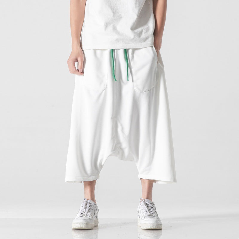 ✨ Men’s Casual Loose Wide-Leg Pants – Effortless Style and Comfort for Every Day! White