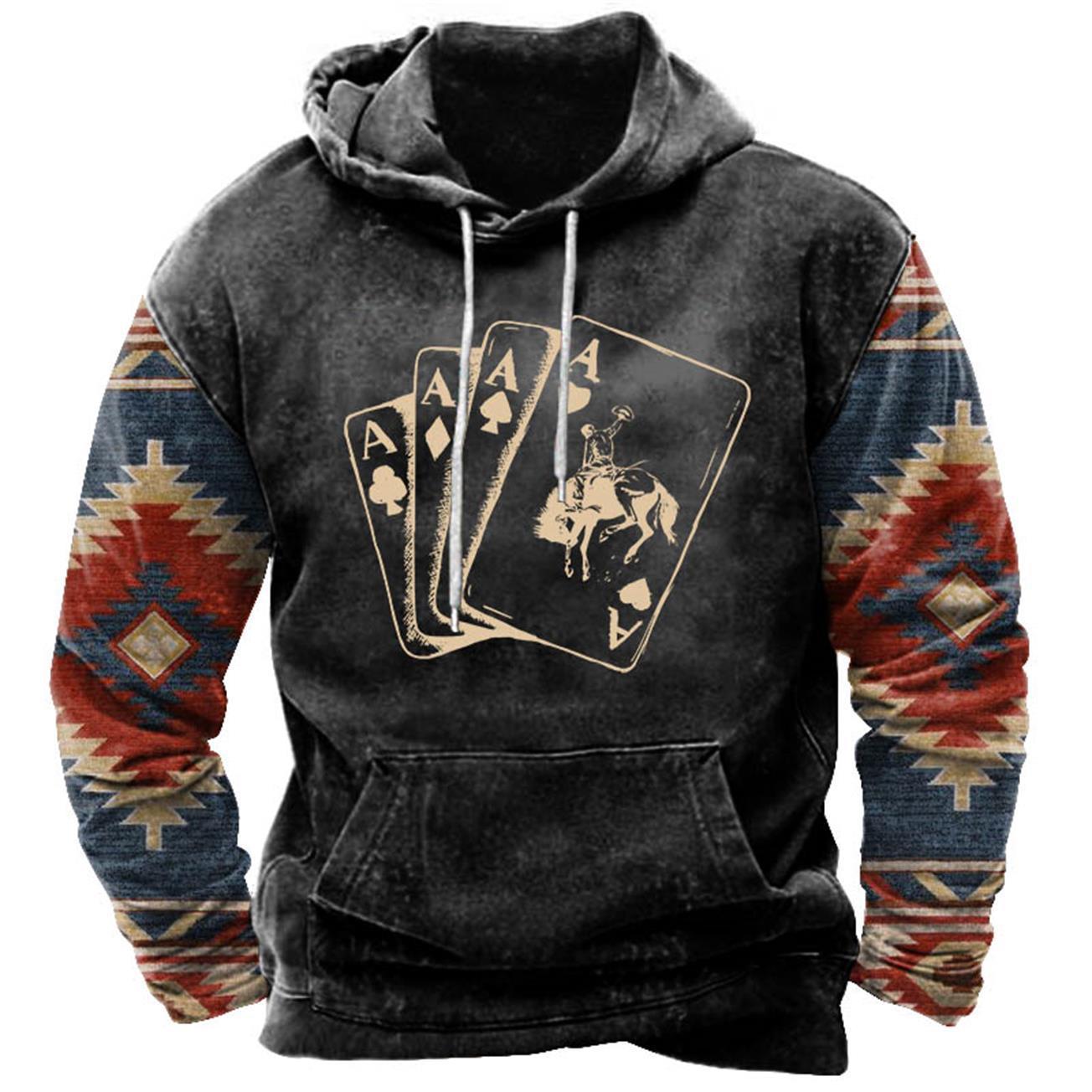 European And American Men's Street Printing Hoodie Wy01k2313t