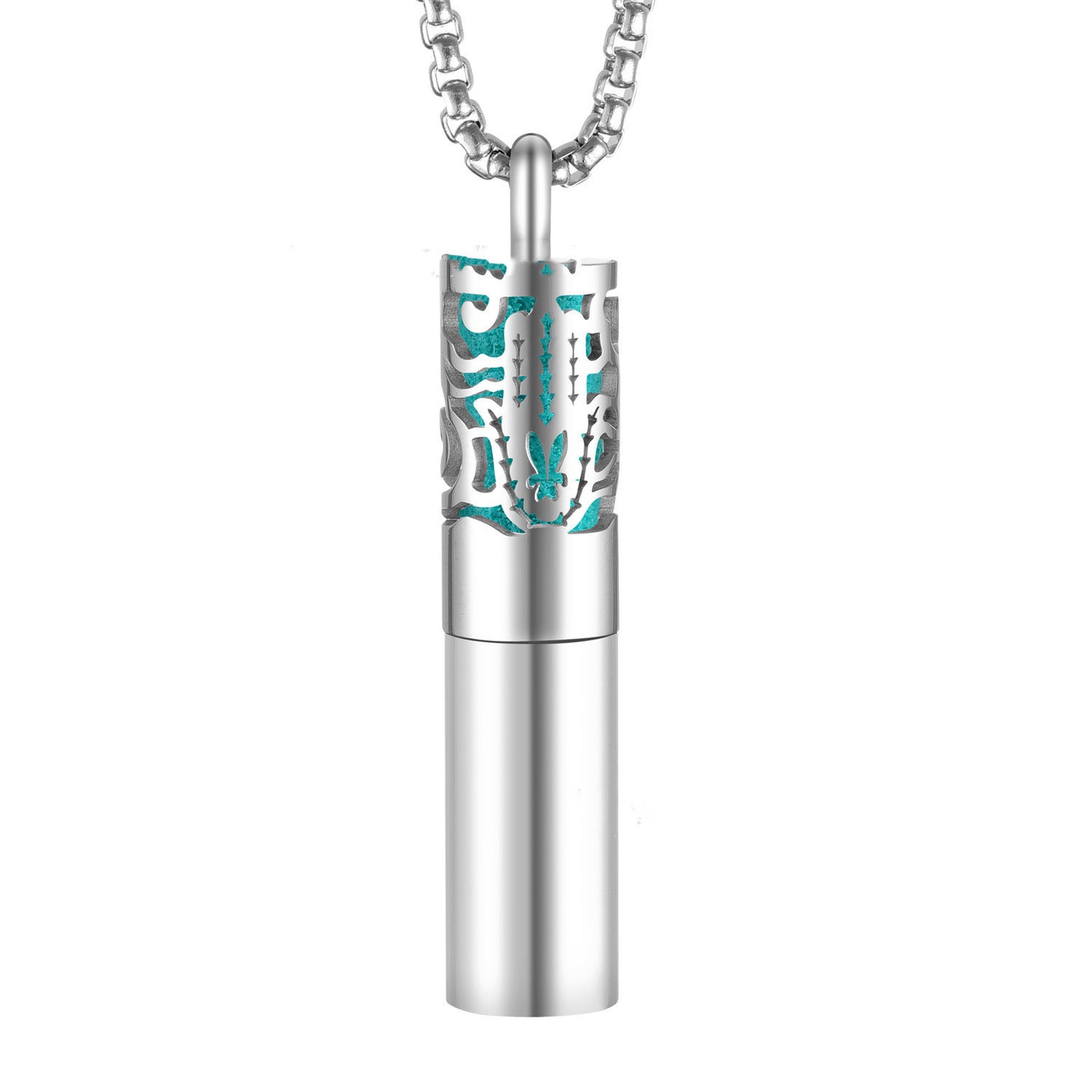 Hollow Perfume Bottle Pendant Necklace 3style