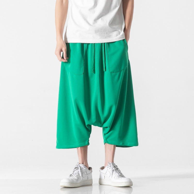 ✨ Men’s Casual Loose Wide-Leg Pants – Effortless Style and Comfort for Every Day! Green