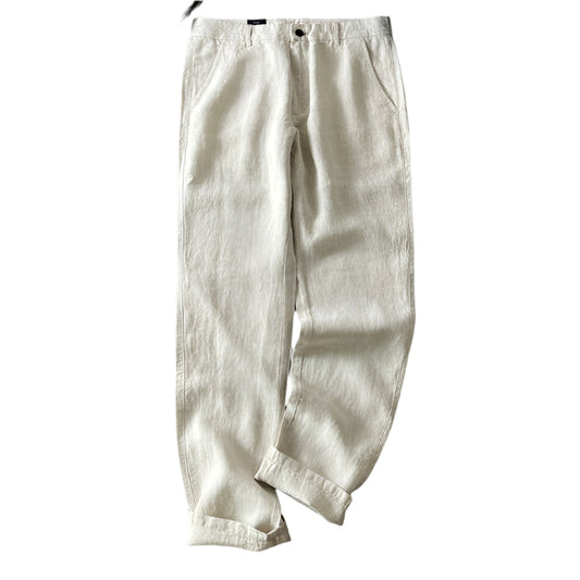 Men's Linen Straight Casual Pants