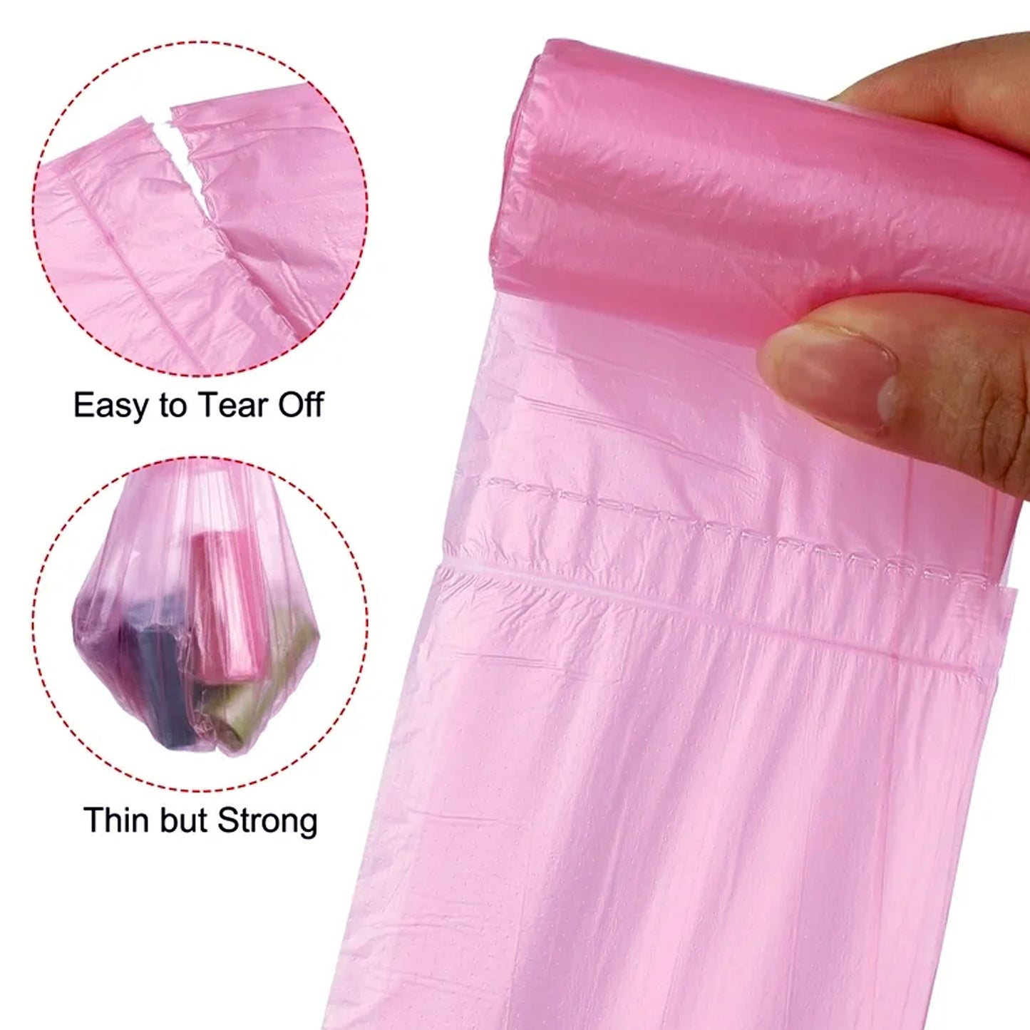 Garbage Bags Roll 45 X 45 Cm (1 Pc Mix Color)
