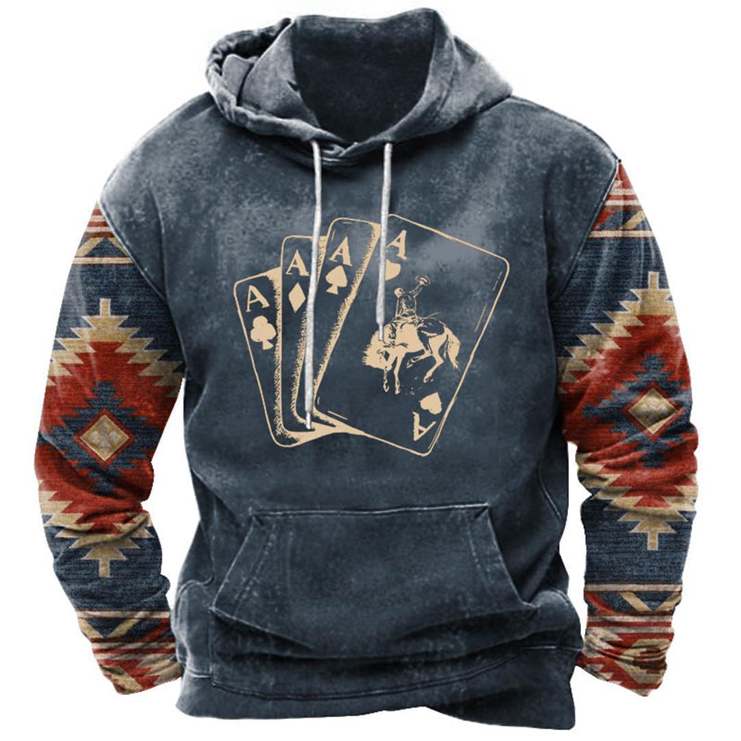 European And American Men's Street Printing Hoodie Wy01k2313r