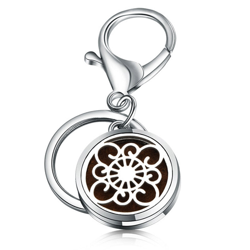 Perfume Key Chain Stainless Steel Essential Oil Diffuser 22 Style