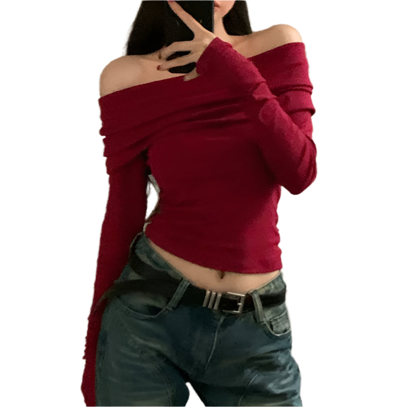 Fashion Tight Bottoming Shirt T-shirt For Women