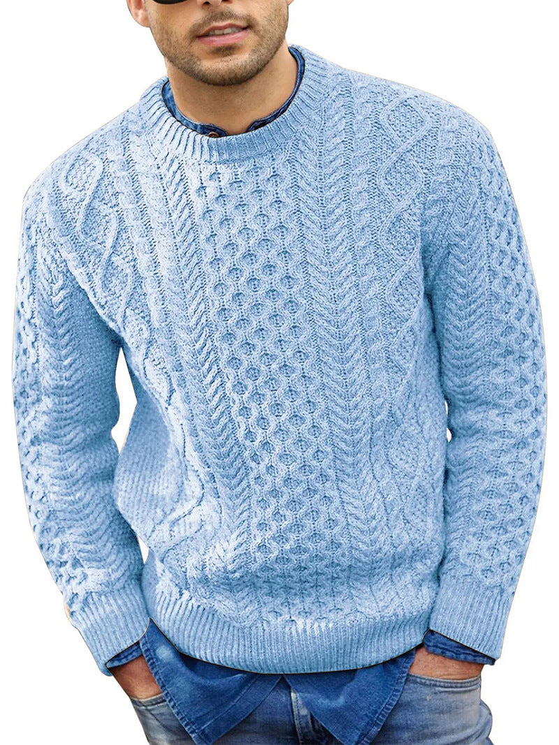 Cuddly Warm and Comfortable Sweater Light Blue