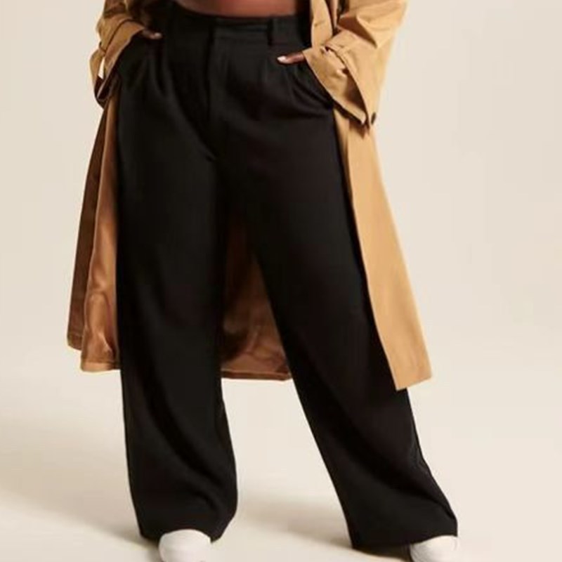 Women's Fashion Casual Hundred High Waist Wide Leg Pants