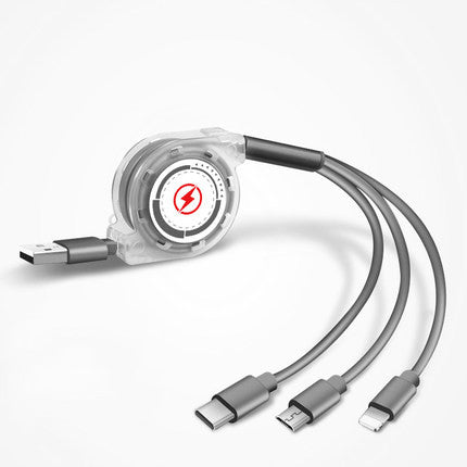 Telescopic charging cable Gray Upgrade