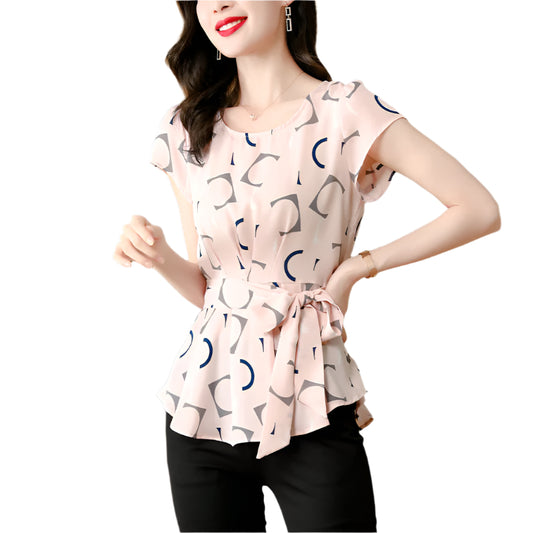 Women Casual Summer Style Chiffon Blouses Shirts Colours