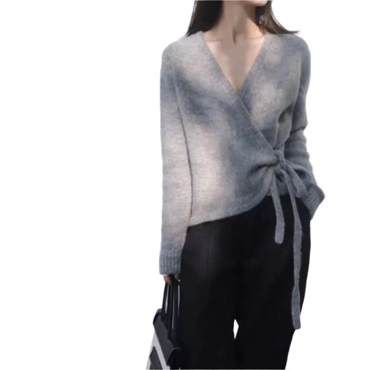 Lazy Wool Asymmetric Sweater