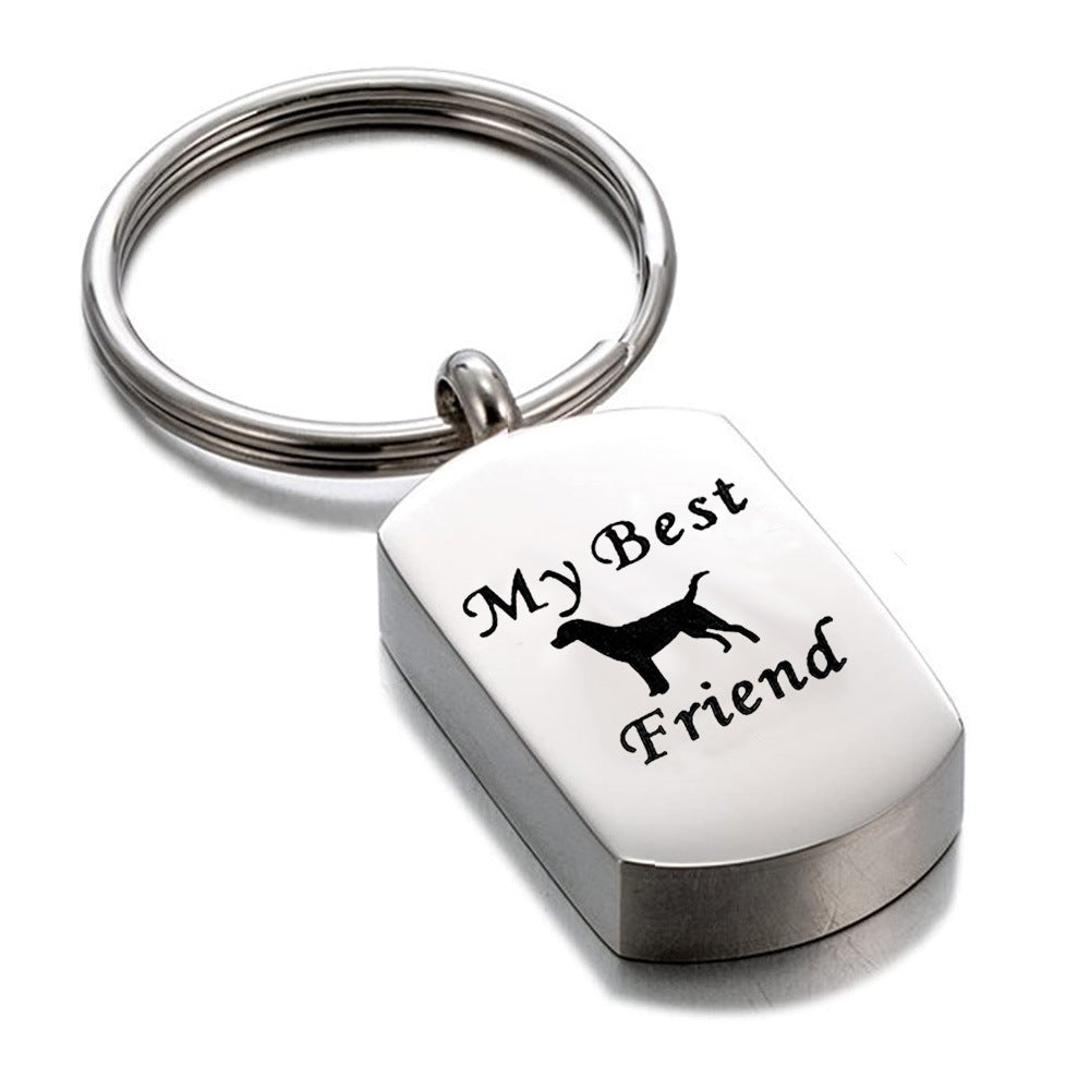 Stainless Steel Perfume Bottle Aromatherapy Titanium Steel Pendant MyBestFriend