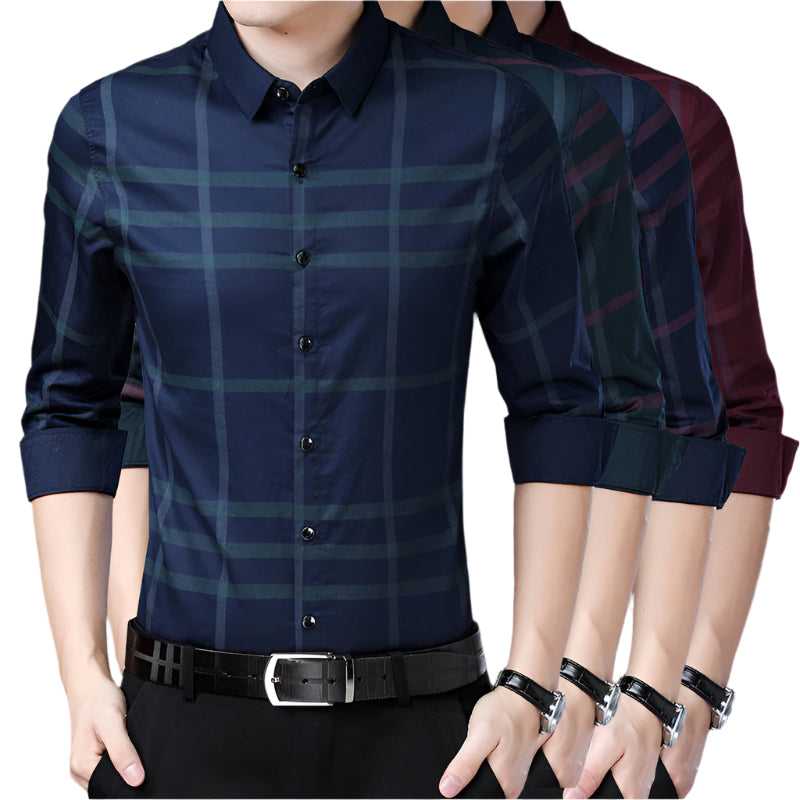 Men's Shirts New Fall Business Casual Men's Wear