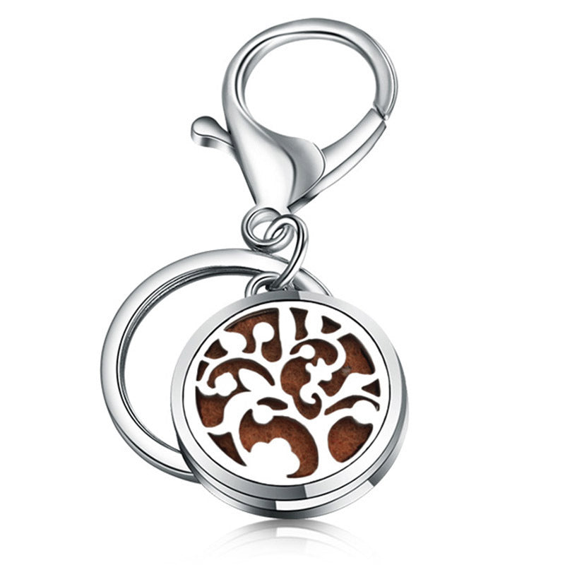 Perfume Key Chain Stainless Steel Essential Oil Diffuser 13 Style