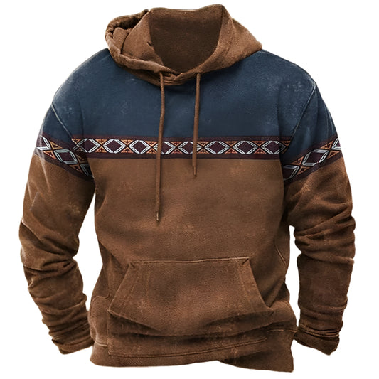 Men's Pullover Hoodie Bohemian Style 3h 5YYLX