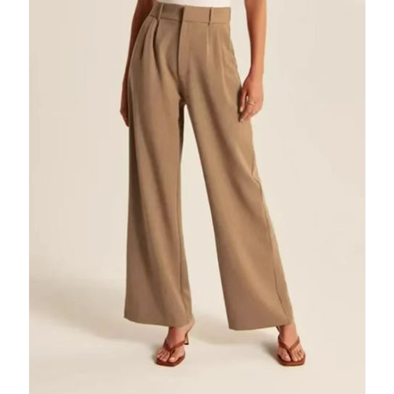 Women's Fashion Casual Hundred High Waist Wide Leg Pants