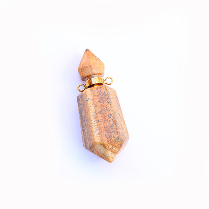 Natural Crystal Perfume Bottle Chain Pendant Picture