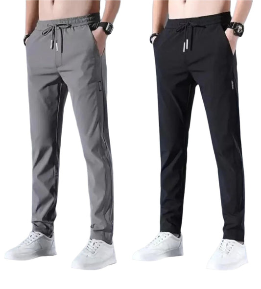 Combo of Men's NS Lycra Track Pants Lycra BlackGray