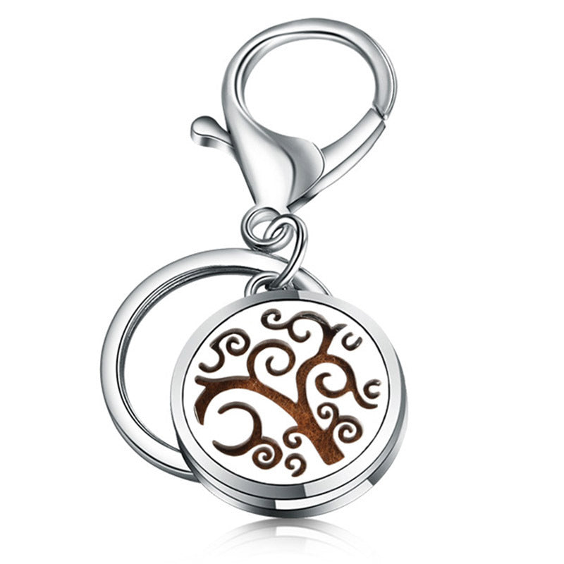 Perfume Key Chain Stainless Steel Essential Oil Diffuser 5 Style