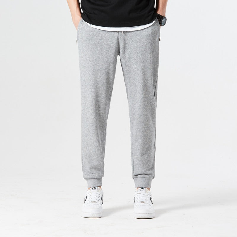 Casual Pants Spring And Autumn Cotton Pants Men Gray