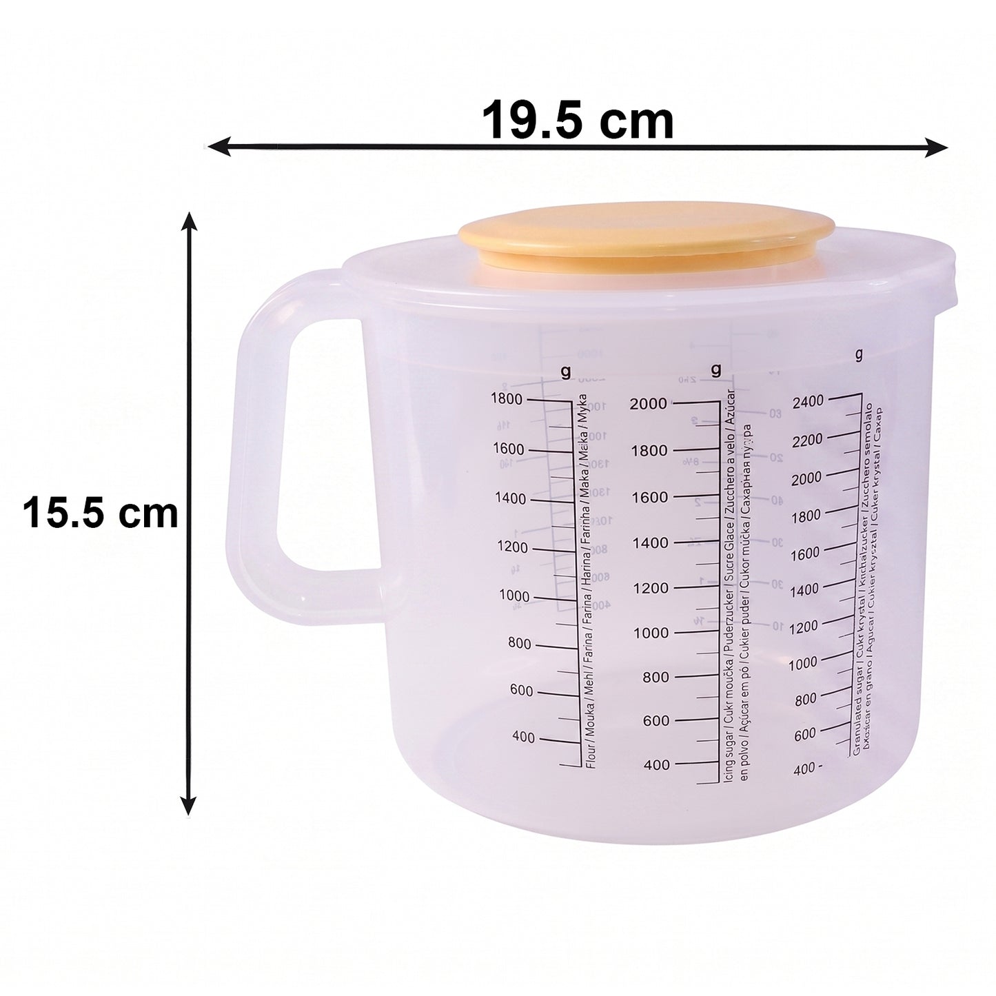 Plastic Measurement Storage Box With Lid 1 Pc