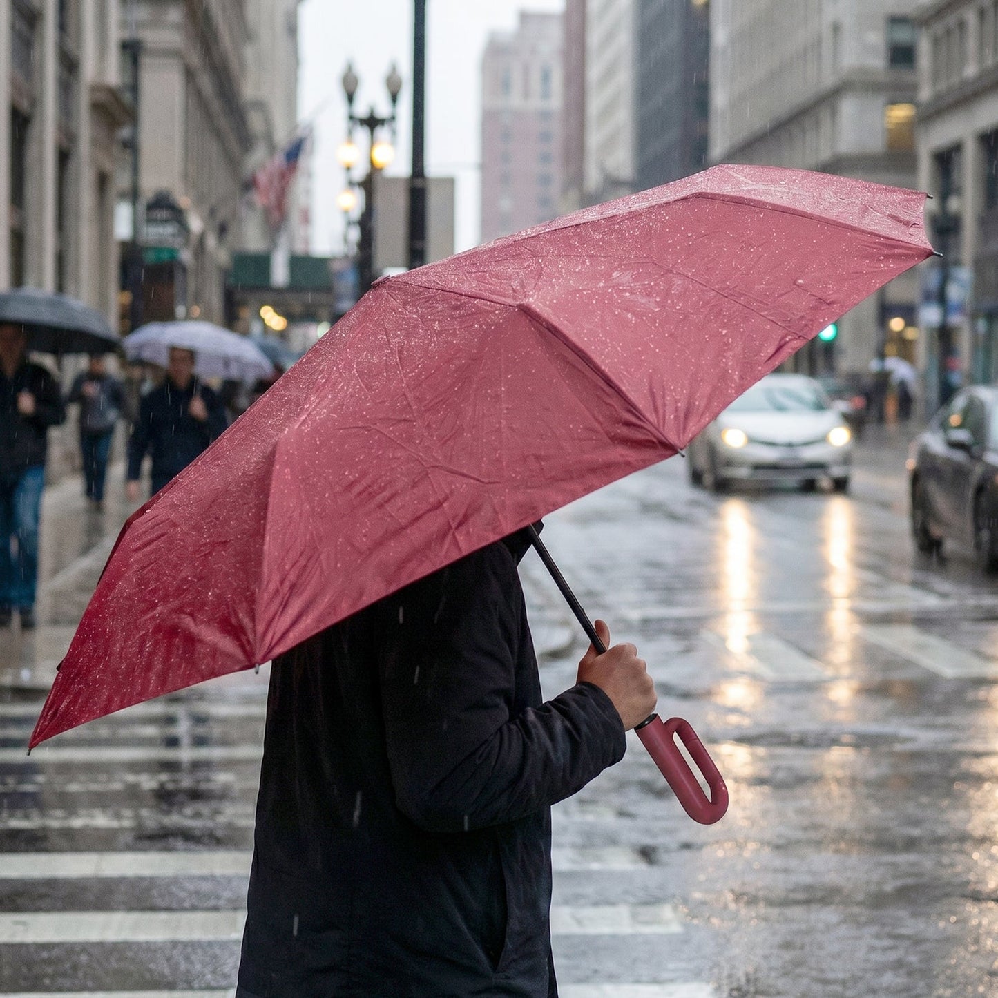 Portable Windproof Travel Umbrella Compact And Durable For Rain And Sun