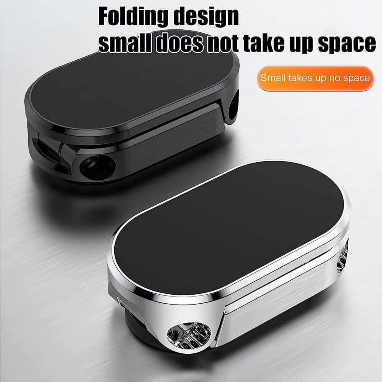 6102 360 Degree Rotating Magnetic Car Phone Holder Metal Folding Car Phone Holder New Alloy Folding Magnetic Car Phone Holder (Pack Of 1)