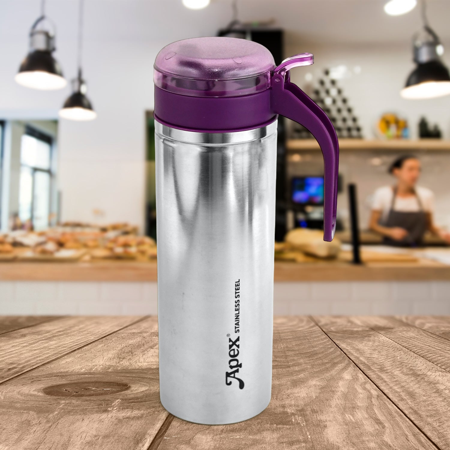 Apex 750ml Approx. Stainless Steel Oil Pourer/Dispenser (1 Pc)