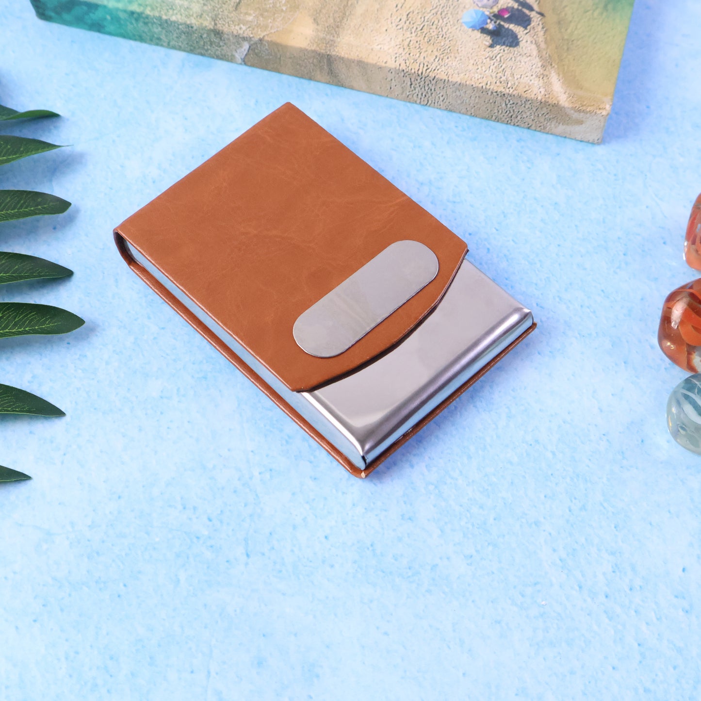 Pu Leather Multipurpose Card Holder Slim Travel Wallet (1 Pc)