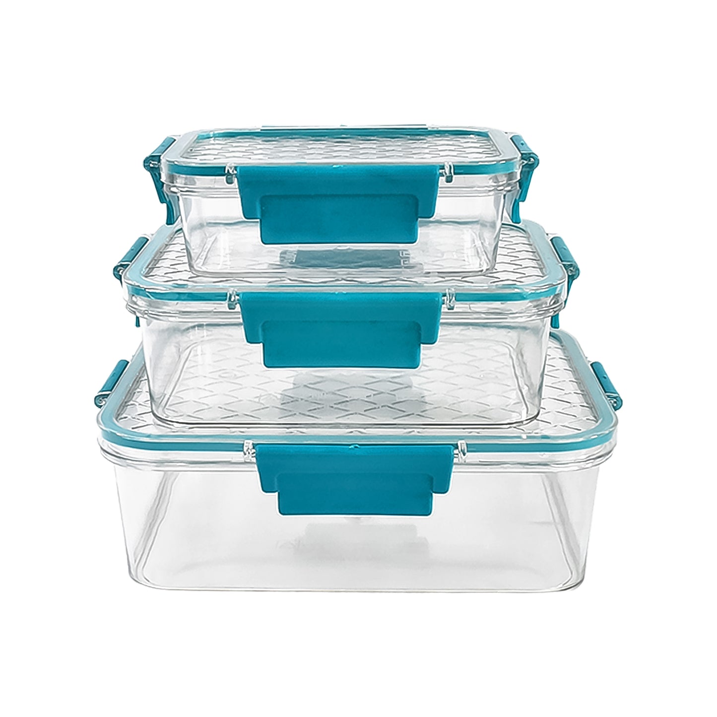 Multipurpose Plastic Containers Lunch Boxes (3 Pcs Set 1500 750 350 Ml Approx)